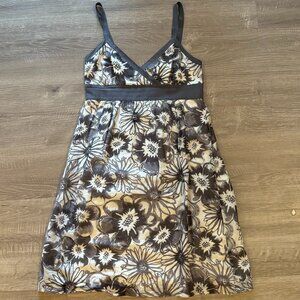 Vince Grey Floral Sundress